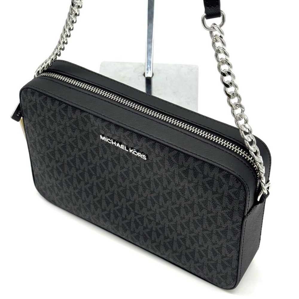 Michael Kors Large Jet Set Travel Logo Crossbody Bag & Matching Trifold Wallet - Picture 6 of 13